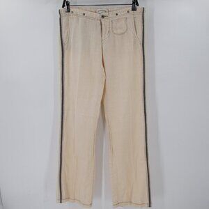 John Varvatos x Converse Pants Womens 2 Y2k style Linen Low Rise Drawstring